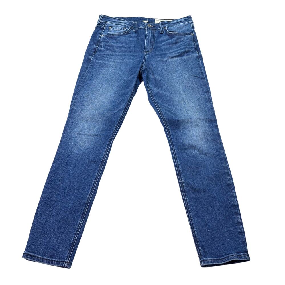 rag & bone Cate mid rise skinny dark wash jeans, no distress. Size 28.